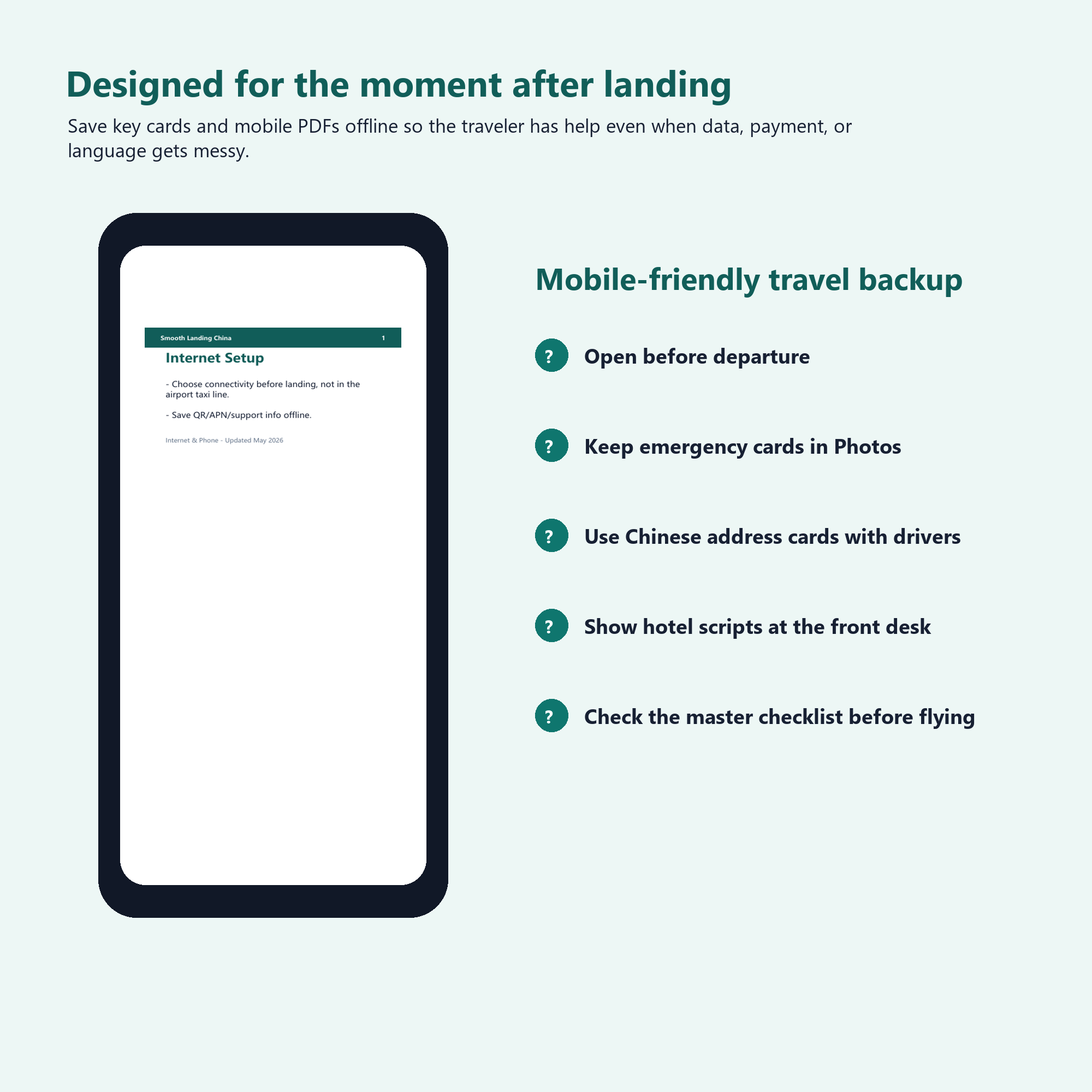 Smooth Landing China mobile and offline preview